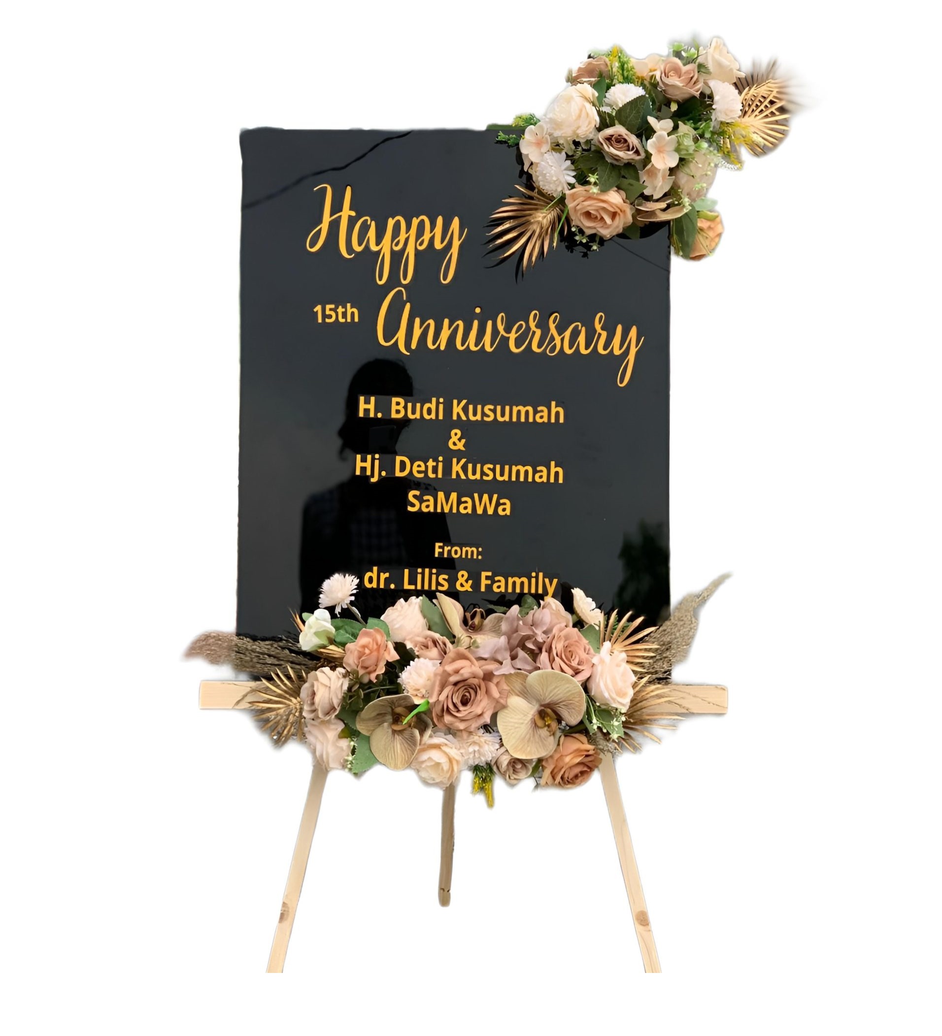 Papan Bunga Akrilik Salem